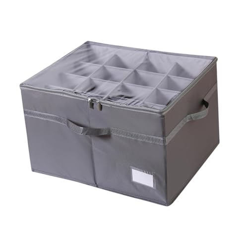 Boîte de rangement chaussures pliable à compartiments et poignées robustes