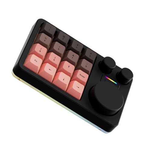 Small Keyboard Three Knobs and 16 Programmable Keys for Intuitived Control in Music Video Editing for Multiple Systems Video Edi