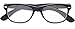 The Buddy Bifocal Readers + 2.50 Black/Clear Lens