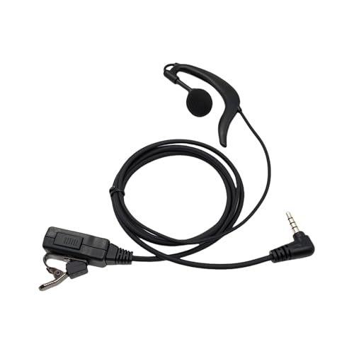Moynagh General 3.5mm Ear Hook Headphones Featuring Build in Microphones Hands Frees 3.5mm Ear Hook Headphones Simple Installs for 1s/2s/3