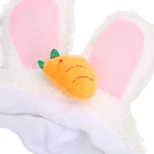 Chapéu de Orelha de Coelho para Gatos Fantasia de Festa de Páscoa Fofo Engraçado Macio de Pelúcia Aj