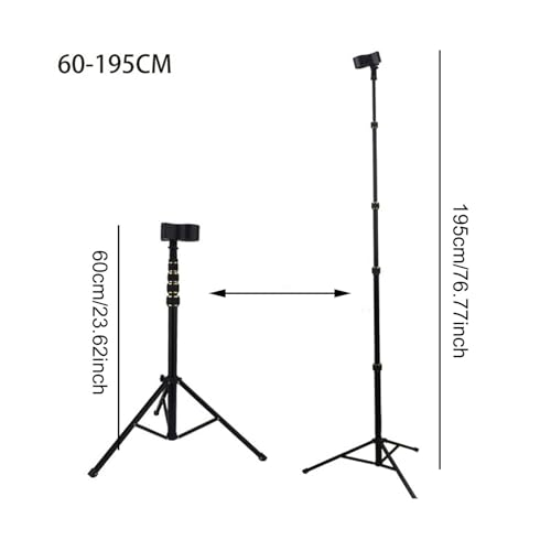 Support sèche-cheveux trépied rétractable et réglable pour bureau de salle de bain - 4