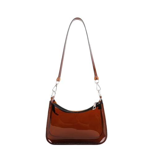 Clear Purse for Women Clear Bag Stadium Approved PVC Transparent Handbag Small Stadium Bag for Concerts
