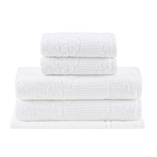 Jogo de Toalhas Buddemeyer Lollipop Branco 70/135 Algodão