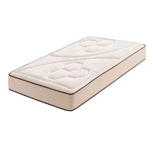 Moonia | Matelas Golden Class Max | Confort Moelleux et Fermeté Stable | Système Duo-System | 12 Aires de Repos | 90x190 CM