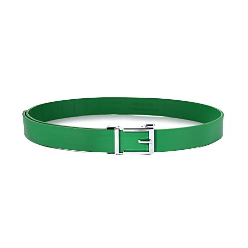Image of Gelante Genuine Leather Ratchet Dress Belt With Automatic Sliding Buckle - Minimalistic Style-Trim to Fit