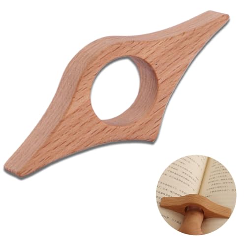 NJCXOLA Marcapáginas, 85 x 35mm hecho a mano, nogal natural, accesorio de lectura, regalo para lectores, amantes de los libros, regalos literarios, accesorios para libros