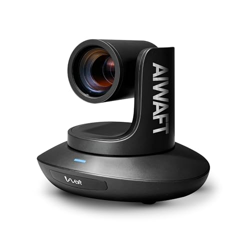 Image of AIWaft 4K PTZ Camera Pro Lens 12X Optical Zoom, 70.28 Wide-Angle, IMX415 1 /2.8 inch CMOS Sensor, Ultra HD 4K@30fps, Multiple connectivity Support, Live Streaming & Online Teaching, Meetings