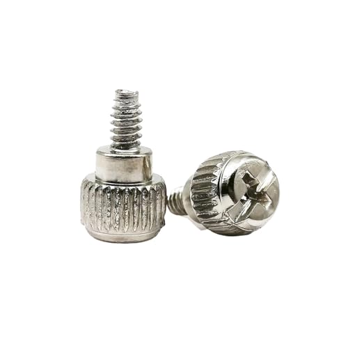 10 ubN Vo[ X`[wbh 6#-32x5mm 6#-32x6mm ߂܂݂˂ ܂݃{g ˂ PC Rs[^[P[XJo[p(Silver,6-32x5mm)