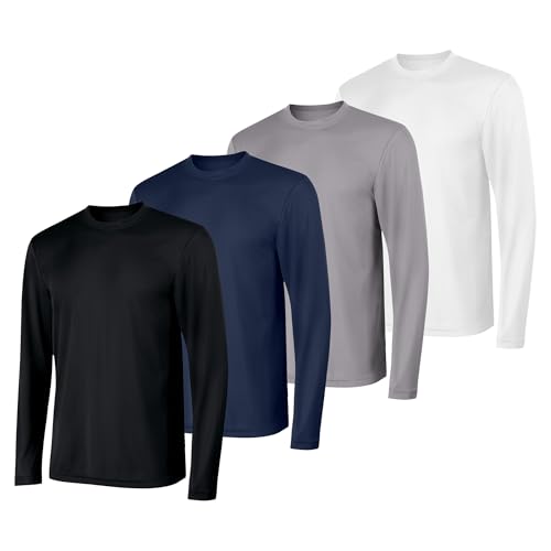 Image of Hanes Sport Men's Long-Sleeve T-Shirt Pack, Cool DRI Moisture-Wicking Performance T-Shirts, Performance Tee, 2-Pack