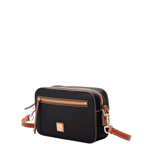 Dooney & Bourke Women's Camera Zip Crossbody in Pebble Grain Leather, Small Handbag with Adjustable Shoulder Strap, Black2