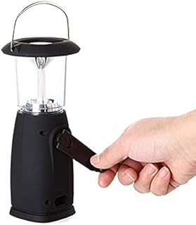 Valink 6 LED Solar Hand-Up Crank Dynamo LED Light Lantern Lamp for Outdoor Camping Hunting Hiking Sailing Weatherproof - Best for Camping, Hiking & Travelling
