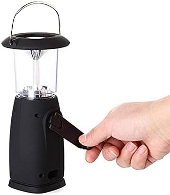 Valink 6 LED Solar Hand-Up Crank Dynamo LED Light Lantern Lamp for Outdoor Camping Hunting Hiking Sailing Weatherproof - Best for Camping, Hiking & Travelling