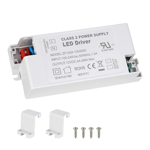 Pilote LED 12V transformateur 48W pour éclairage de cuisine moderne et salon chaleureux
