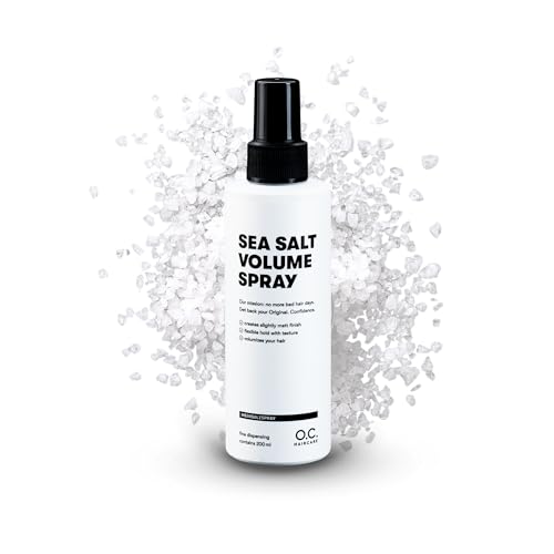 O.C. Haircare Sea Salt Spray – 200 ml spray de sal marina para el cabello – potenciador de volumen para una sensación más completa del cabello con agarre fuerte – 100% vegano y fabricado en Alemania