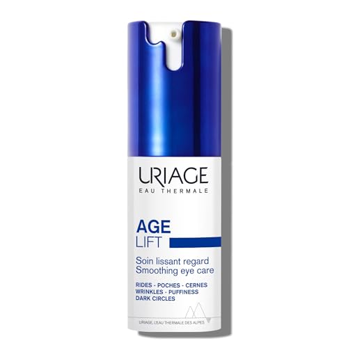 URIAGE AGE LIFT Crema de ojos para arrugas, bolsas y ojeras con RETINOL y ÁCIDO HIALURÓNICO - 3 veces menos arrugas, 3 veces más firmeza. Cuidado sedoso para los ojos - Testado oftalmológicamente