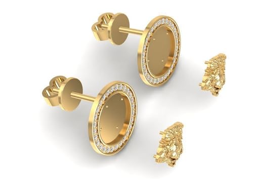 Gold Plated Medusa Stud Earrings, Dainty Medusa Earrings, Medusa Jewelry, Tiny Medusa Earrings, Birthday Gift For Her Mother's Day Studs4