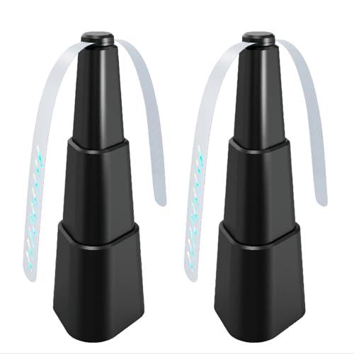 SZPENGC Fly Fan for Table, Fly Swatter Fan for Outside or Inside Meal, Picnic Fan for Table Use, Not Include Battery (Black Color 2pcs)