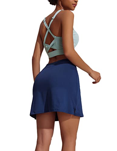 Ekouaer Golf Skorts for Woman High Waisted Active Skort Lightweight Tennis Skirt with 2 Pockets Workout Pickleball Sports2