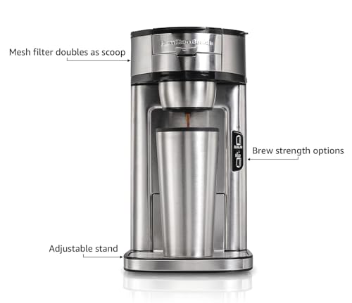 Hamilton-Beach-The-Scoop-Single-Serve-Coffee-Maker-Fast-Grounds-Brewer-Brews-in-Minutes-8-14oz-Cups-Stainless-Steel Hamilton Beach The Scoop Single Serve Coffee Maker Fast Grounds Brewer Brews in Minutes 8 14oz Cups Stainless Steel
