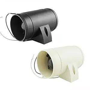 TOTMOX 12V 12V In-Line Air Blower RV Yacht Engine Room DC Fan Marine Exhaust Fan with 75MM/3