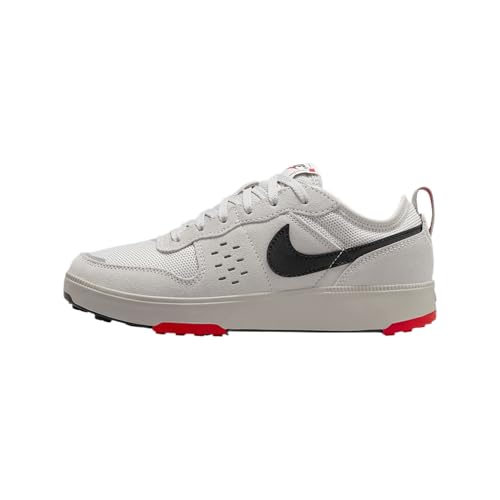 Nike C1TY Big Kids' Shoes (HQ0028-002, College Grey/Vast Grey/Fire Red/Black) Size 4