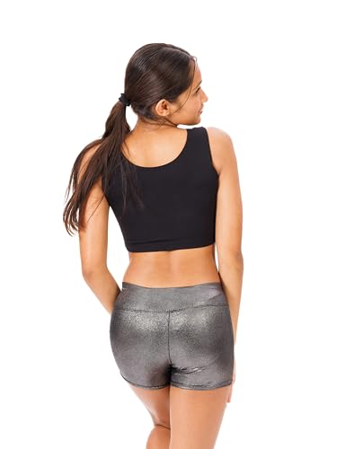 Image of IKAANYA Girls or Women Snug Fit Micro Shorts for Gymnastics, Dance, Sports or Fitness