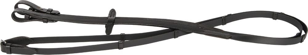 Rênes en biothane pour cheval Harry's Horse avec arrêtoirs noirs