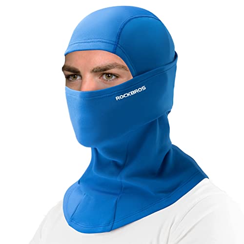 Rockbros Cold Weather Balaclava Ski Mask For Men Windproof Thermal Winter Scarf Mask Women Neck Warmer Hood For Cycling (Blue) #TOP30