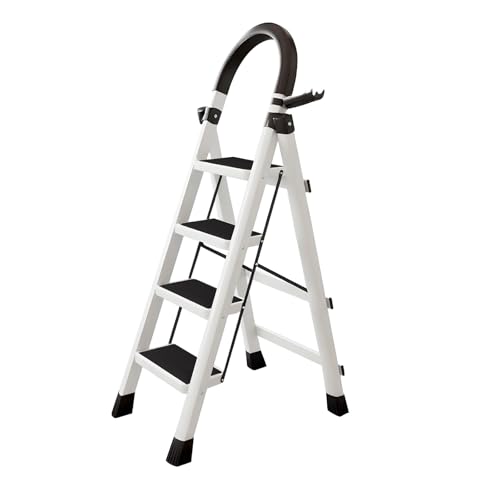 Garstc 4 Step Ladder, Heavy Duty Aluminum Step Stool Ladder