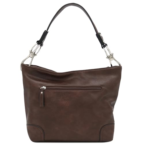 Image of Hobo Shoulder Bag with Big Snap Hook Hardware