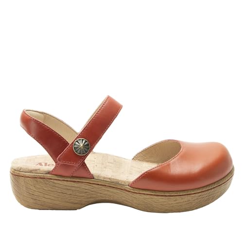 Image of Alegria Women's Opal Leather Shoes with Slingback Open Back Sandals