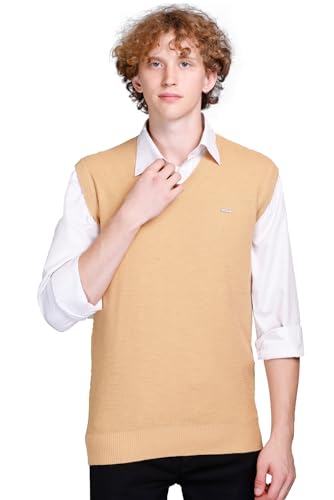 Image of V Neck Cotton Half Sweater for Man Winter Wear - Pullover Sweater for Men