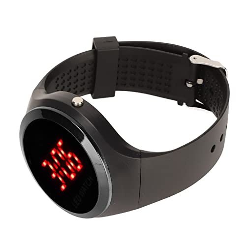 Sportuhr Rot LED Geburtstagsgeschenk Mode Kinder Outdoor Camping Digitaluhr Schwarz Cover