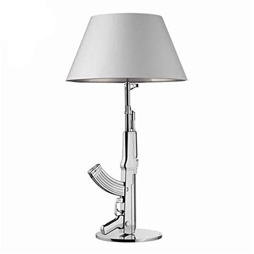 tAv k_ȃEWFS[h̃xbh[vLEDtAvLbYq[iz[tgCeA tAv (Lampshade Color : Table lamp Silver)