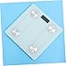 COOLHIYA Intelligent Home Weight Scale White Accurate Body Weight Scale LED Display Safe Design for Bathroom Use Energy-Saving Without Battery