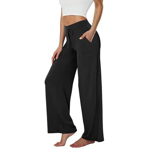 TNNZEET Wide Leg Pants for Women Lounge Pajama Pants Cover