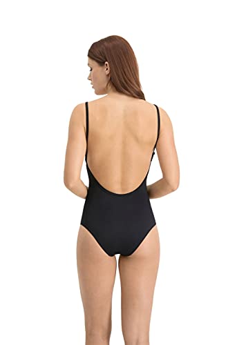 Foto von PUMA Damen Puma Dames V-hals Crossback Zwempak One Piece Swimsuit, Schwarz, L