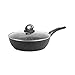 Price comparison product image Sitram 711708 Sauté Pan Granite Diameter 24 cm Forged Aluminium Non-Stick Coating PFOA  Stone Look  Glass Lid  Suitable for All Heat Sources Including Induction