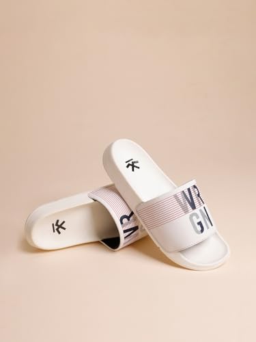 Image of WROGN Men's Anti-slip Sliders | Lightweight EVA Sole | Foam Padded Comfort