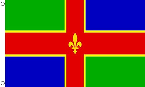 Flagtex Lincolnshire Large Flag 8ft x 5ft (240cm x 150cm)
