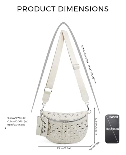 Image of 2 Pcs Checkered Crossbody Bags for Women Bum Bag Checkered Cross Body Sling Backpack Hobo Satchels Shoulder Wallet Purses