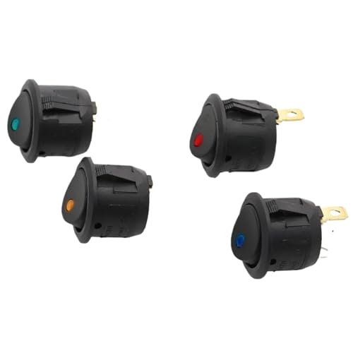 Interruptor LED verde de 20mm para salpicadero de coche y proyectos camper 4