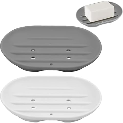 SoftcuteLee Anti-Slip Silicone Soap Dish Cover