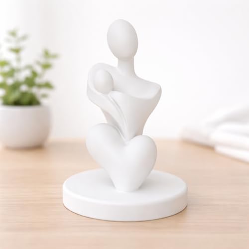 Image of CraftVatika Mother Baby Statue Showpiece Gift,Mother Hugging Baby Figurine,Decor Items, Birthday Gifts Mother's Day, Baby Shower Gifts for Mom to be