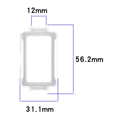 Image of for Huawei Band 11 Pro / 11 Pro NFC Watch Case Hard PC Protective Cover with 12mm Button Cutouts - Transparent