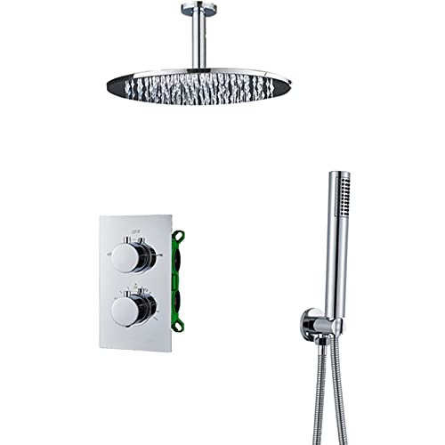 Robinet douche en laiton de qualité supérieure avec système pluie cachée et finition chromée