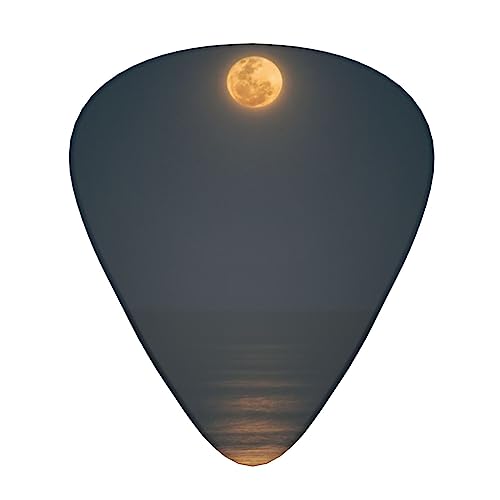 Lot de 12 médiators de guitare Sea Under The Moon dans une boîte pour ukulélé, guitare électrique, basse - Les Beatles, Paul McCartney, John Lennon, RIngo Starr, George Harrison Lot de 12 médiators de guitare Sea Under The Moon dans une boîte pour ukulélé, guitare électrique, basse