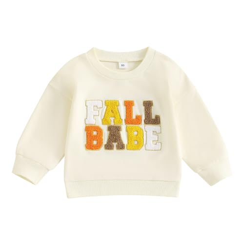 toddler girl boy fall baby outfit embroidered halloween sweatshirt oversized pullover sweater pumpkin clothes