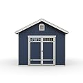 Handy Home Products Beachwood 8x12 Do-it-Yourself Wooden Storage Shed Tan